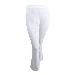womens white flared trousers