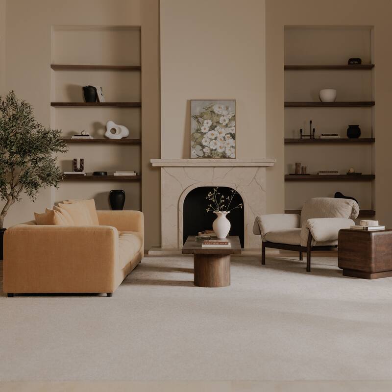 NADAAL STUDIOS Wildflowers Framed Painting, Rustic Floral Acrylic Painting Solid Pine Frame, Multicolor