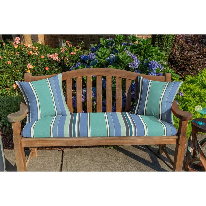 Sunbrella 16-inch Square Striped Outdoor Throw Pillow