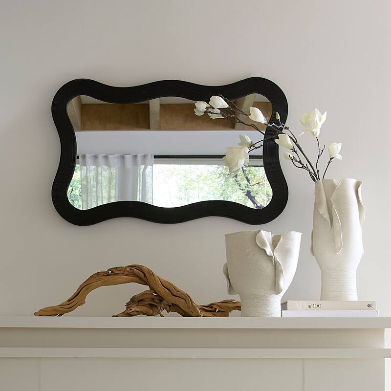 Jamie Young Deli Wavy Bamboo Wall Mirror
