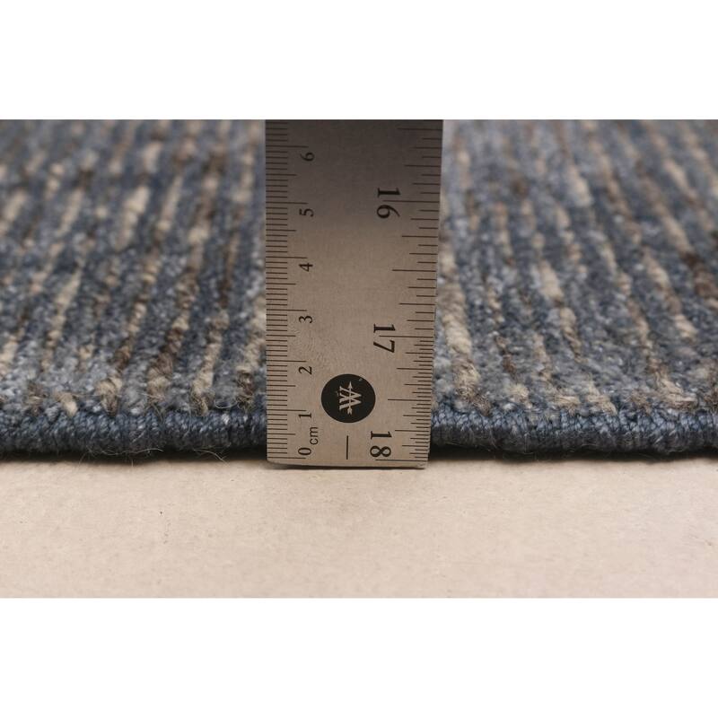 ECARPETGALLERY Hand-knotted Loreto Dark Grey Silk, Wool Rug - 11'4 x 14'9