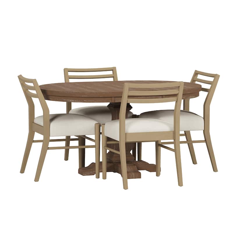 Felly Upholstered Expandable 5 Piece Dining Set by Christopher Knight Home