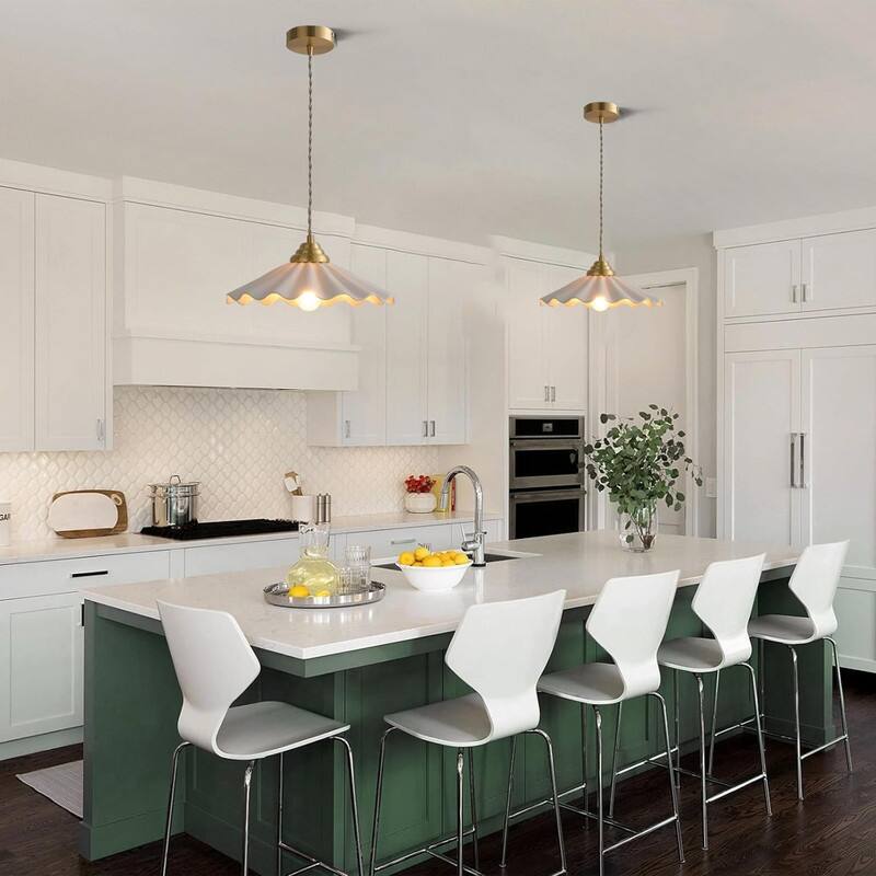 11.8 IN hangable light gold light fixture matel pendant light