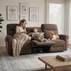 preview thumbnail 116 of 118, MCombo 64.6" Wall Hugger Power Loveseat Fabric Recliner Sofa with USB Ports
