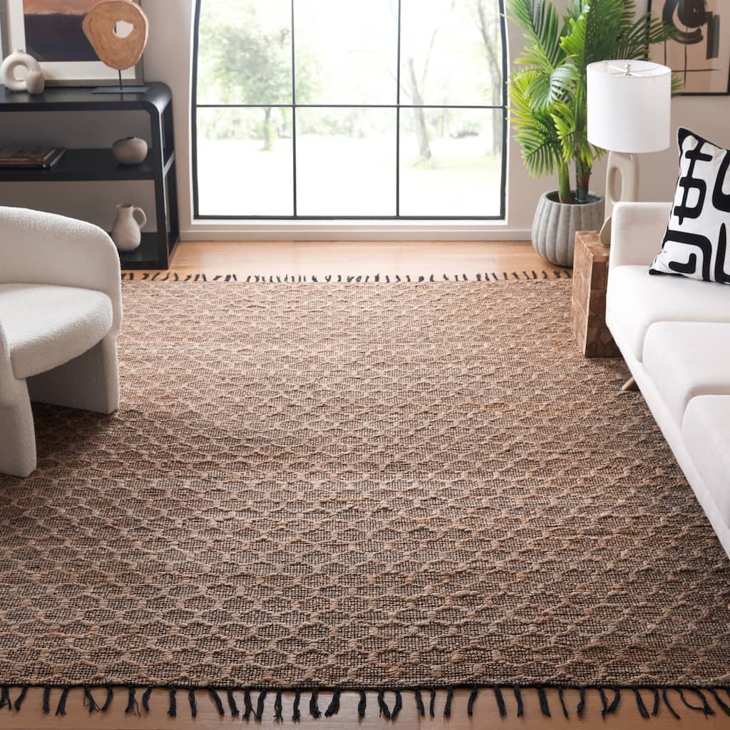 SAFAVIEH Handmade Cape Cod Zorina Coastal Jute Tassel Rug