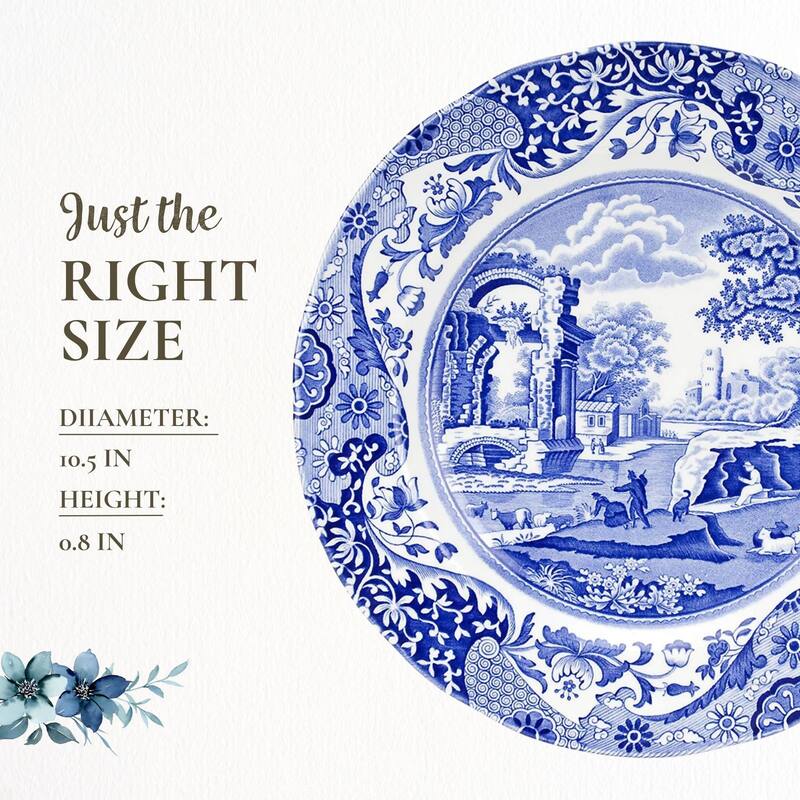 Spode Blue Italian Collection Round Plate
