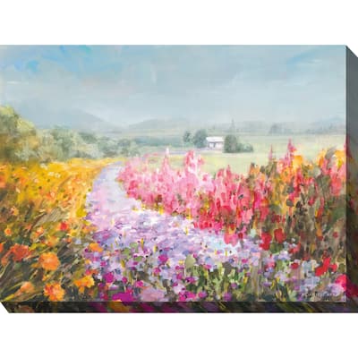 Flowering Footpath All Weather Outdoor Wall Décor
