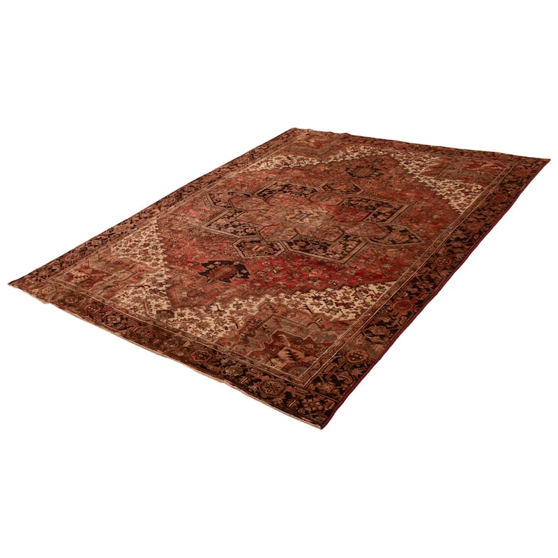 ECARPETGALLERY Hand-knotted Sarabi Red Wool Rug - 9'5 x 12'6