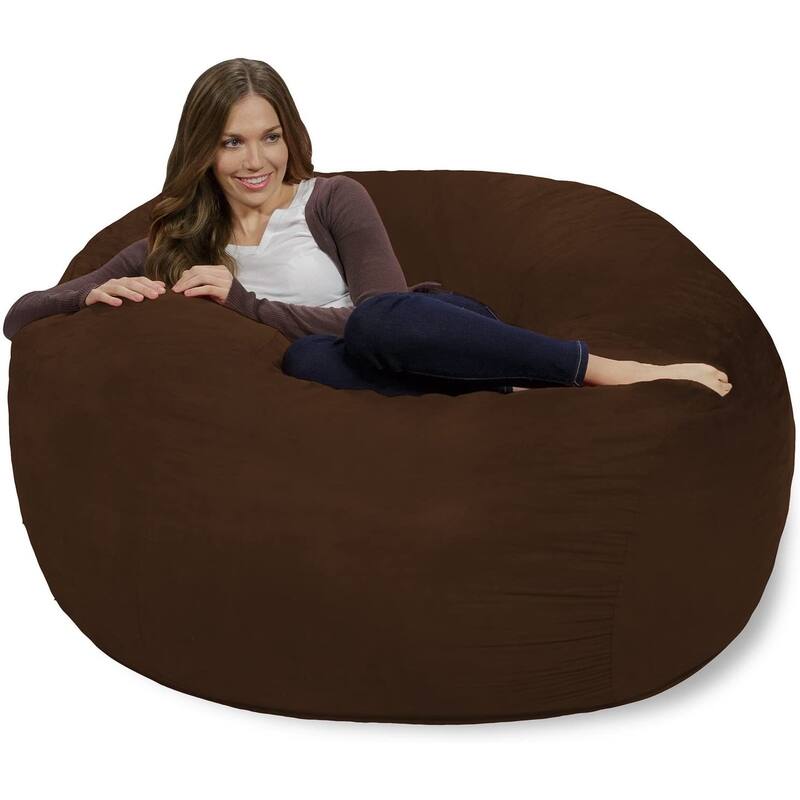 Bean Bag Chair 4-foot Memory Foam Removable Cover Bean Bags