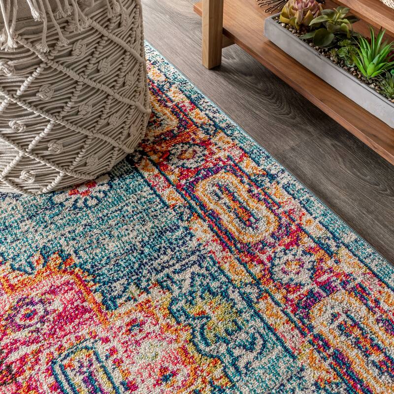 JONATHAN Y Boho FLAIR Medallion Area Rug