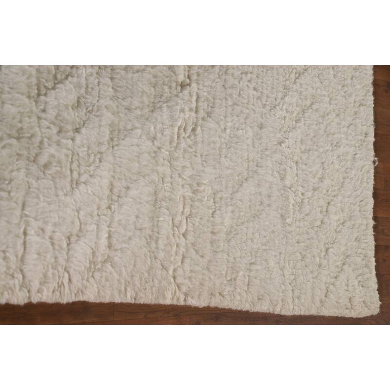 Earth Tone Moroccan Indian Area Rug Hand-Knotted Wool Carpet - 5'2"x 7'7"