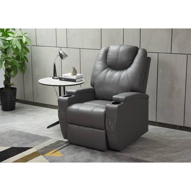 Power Lift Recliner Chair PU Leather for Elderly