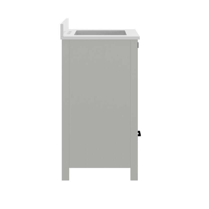 Bathroom Vanity with Undermount Sink, Cabinet, and Drawer