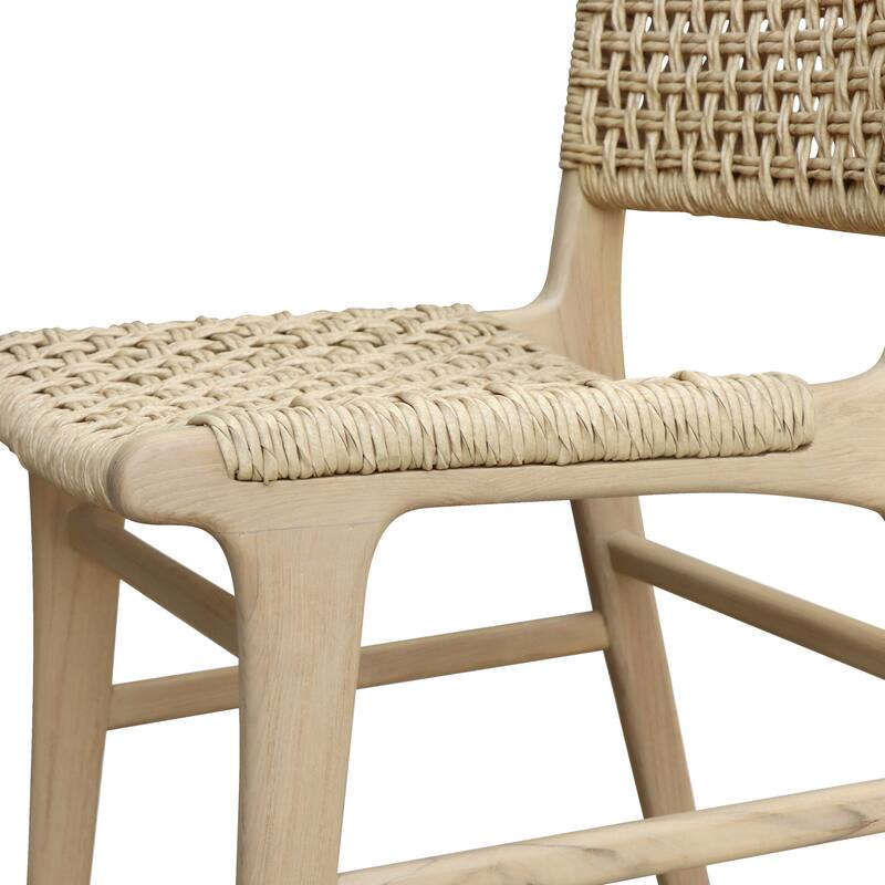 Poly & Bark Batu Indoor/Outdoor Dining Chair - Solid Wood Frame