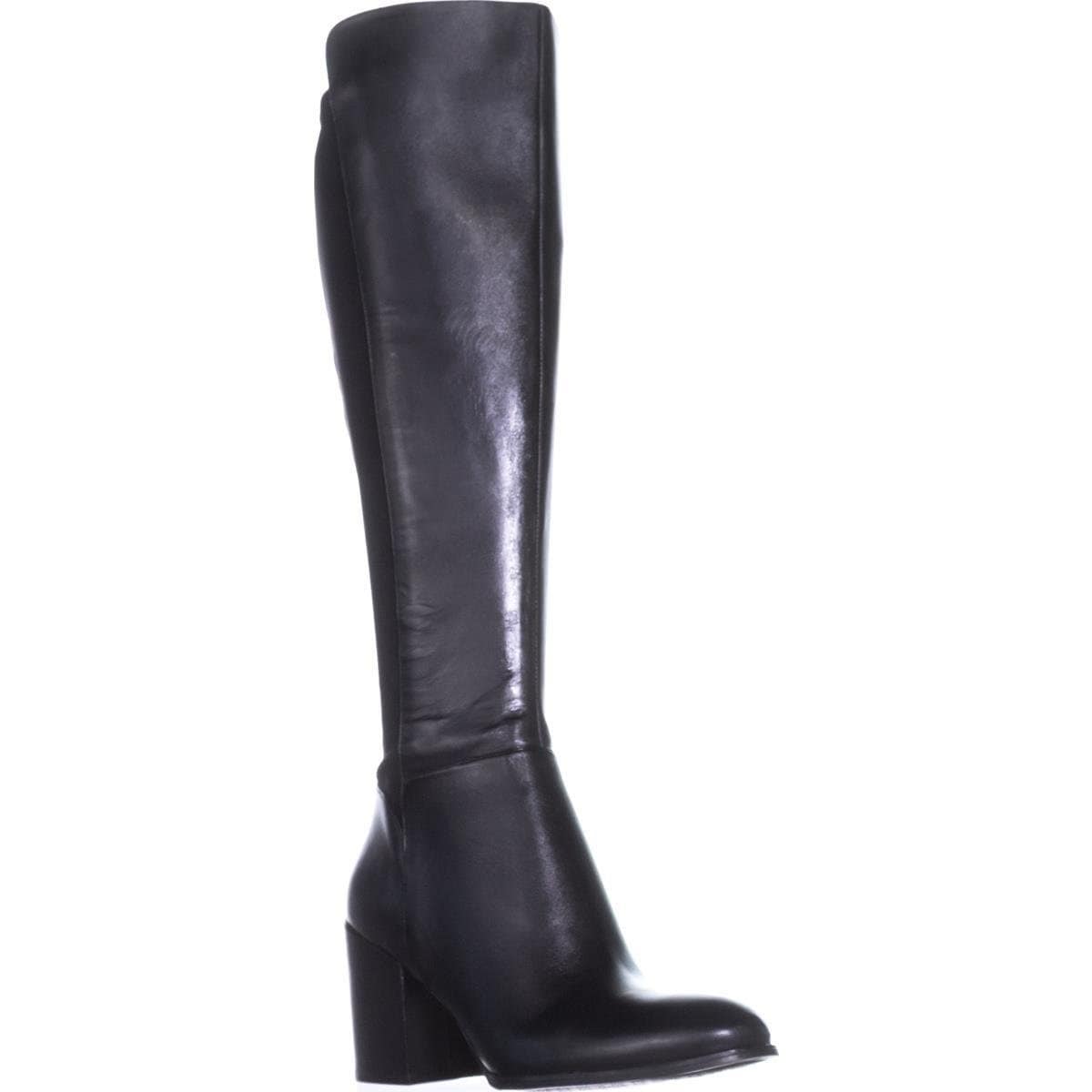 marc fisher black leather boots