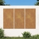 preview thumbnail 1 of 5, vidaXL Patio Wall Decorations 3 pcs 41.3"x21.7" Corten Steel Sun Design