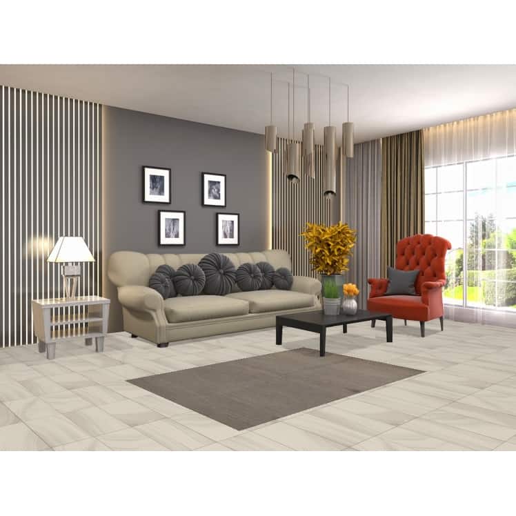Gray & Beige Gabbeh Modern Foyer Rug Handmade Wool Carpet - 3'4"x 4'10"