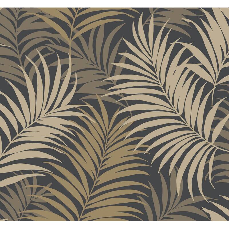 Seabrook Designs Lillian August Via Palma Unpasted Wallpaper - 27 in. W x 27 ft. L - Wrought Iron and Sand Dollar