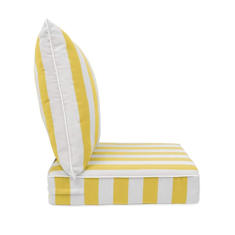 Sherry Kline Indoor/Outdoor Cabana Stripe Deep Seat Cushion (Seat & Back)