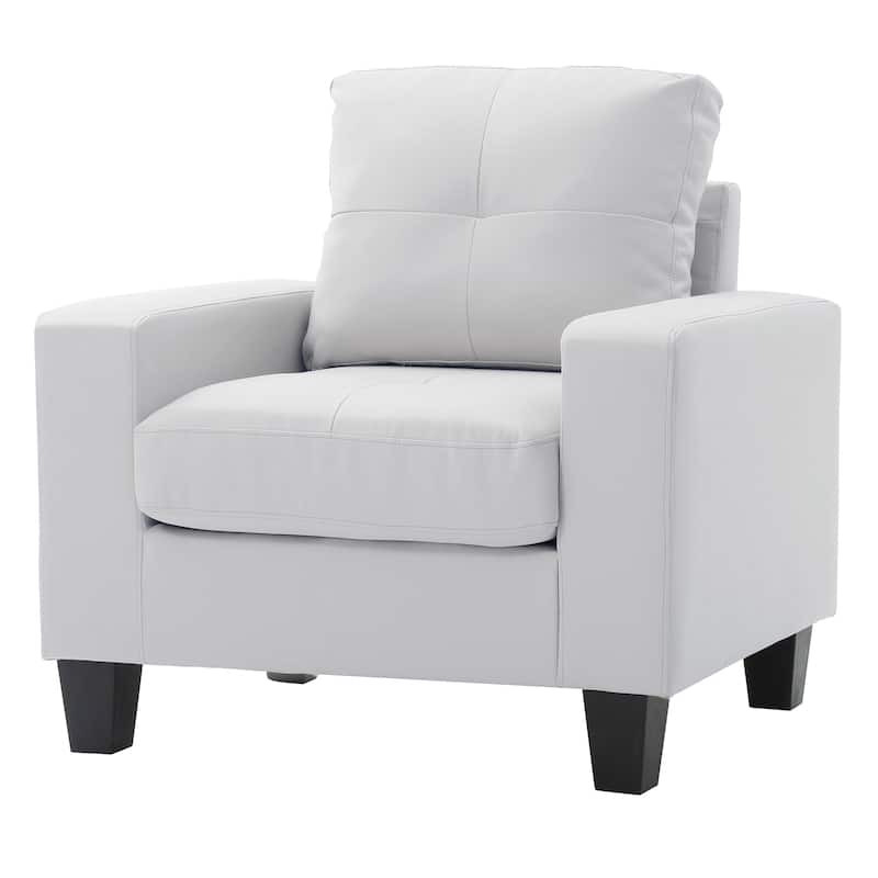 Pocket Coil Seating Accent Chair - 36" - White