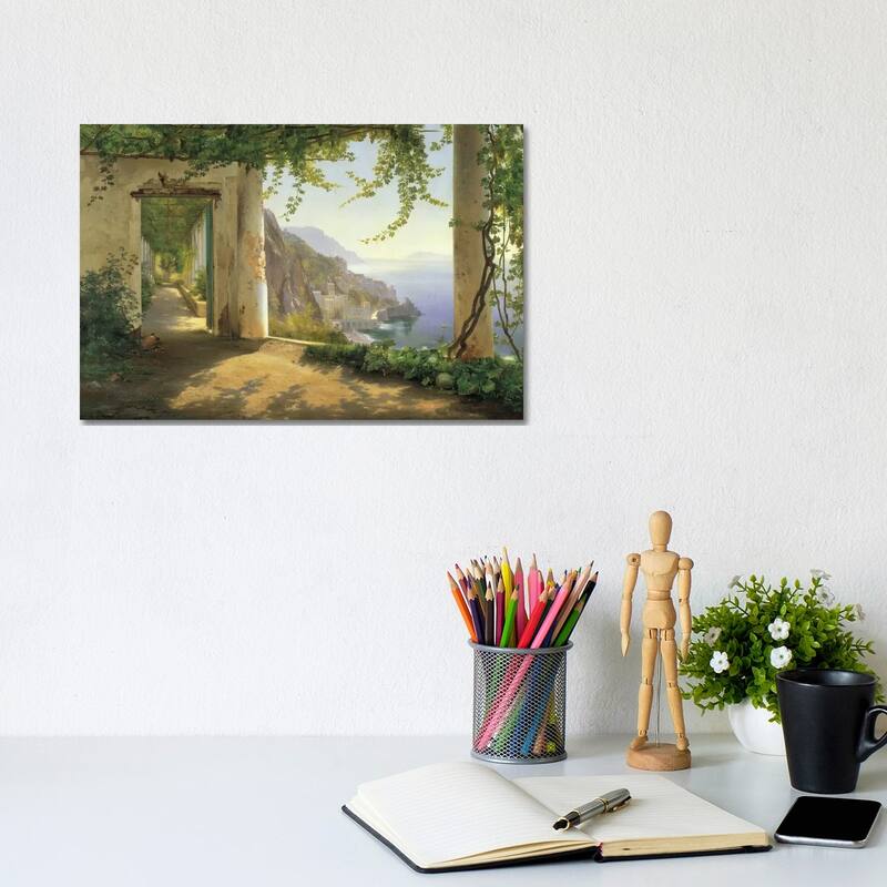 iCanvas "View To The Amalfi Coast" by Carl Frederick Aagaard Canvas Print - 8x12x0.75