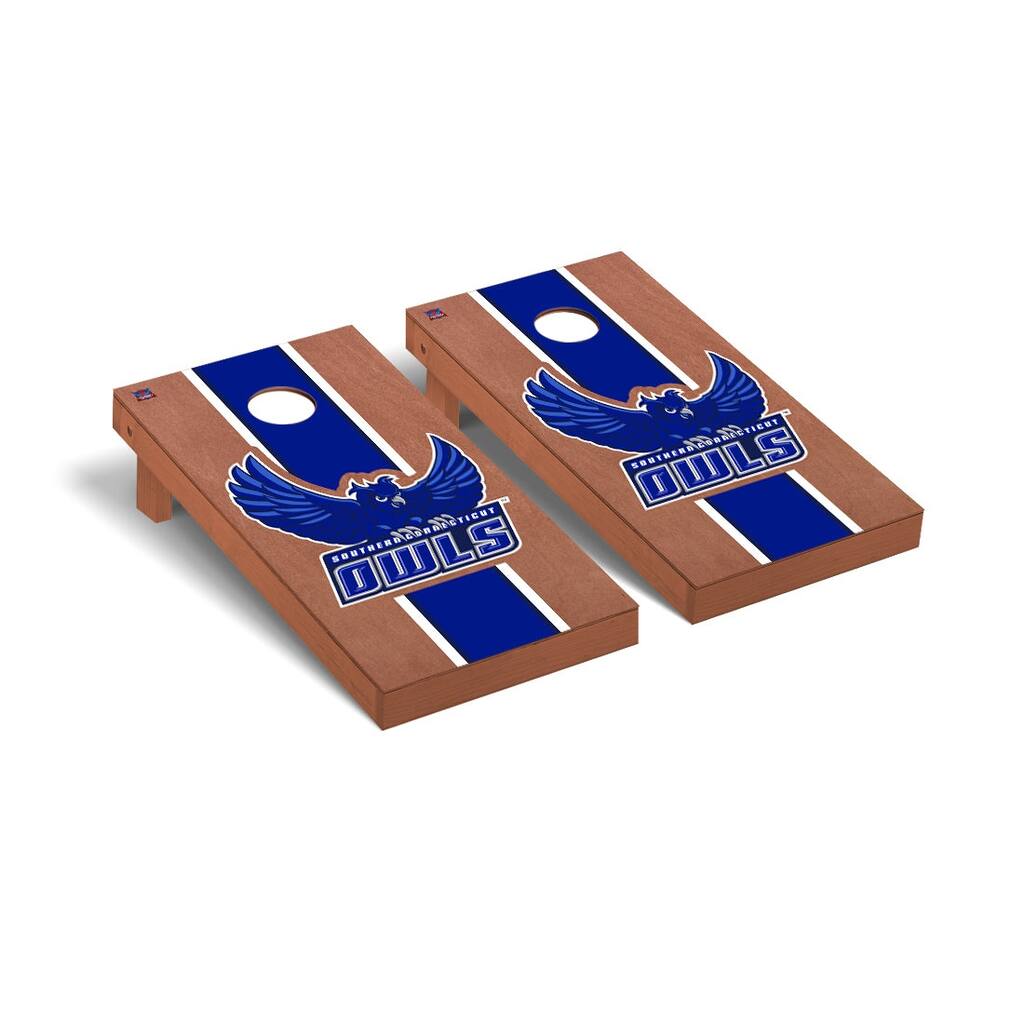 Southern Connecticut State Owls Rosewood Cornhole Board Set