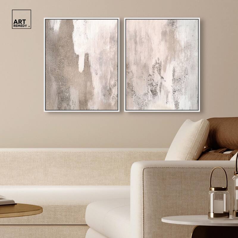 Striated Texture II Canvas Set of 2 by Art Remedy