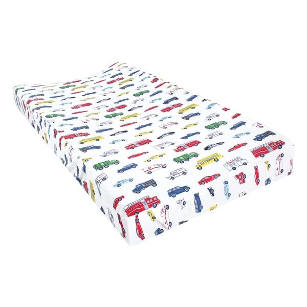 slide 1 of 1, Hudson Baby Cotton Changing Pad Cover, Going Places, One Size - Going Places Cotton - Going Places