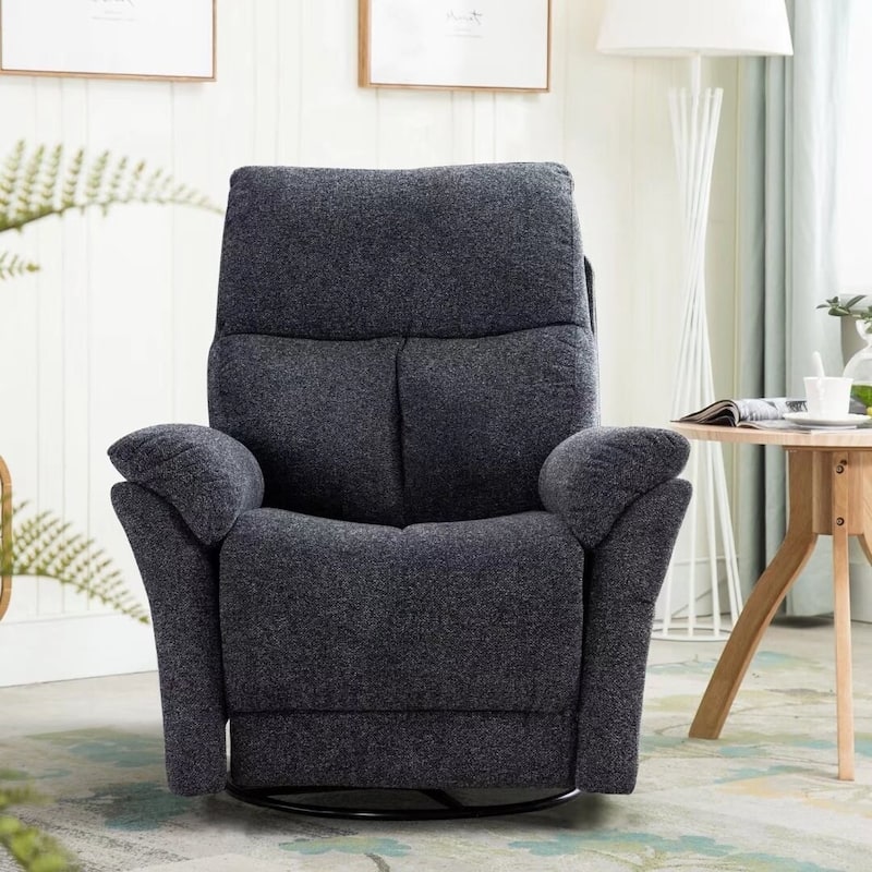Manual Fabric Overstuffed Soft Rocking Recliner Chairs Sofa for Living Room
