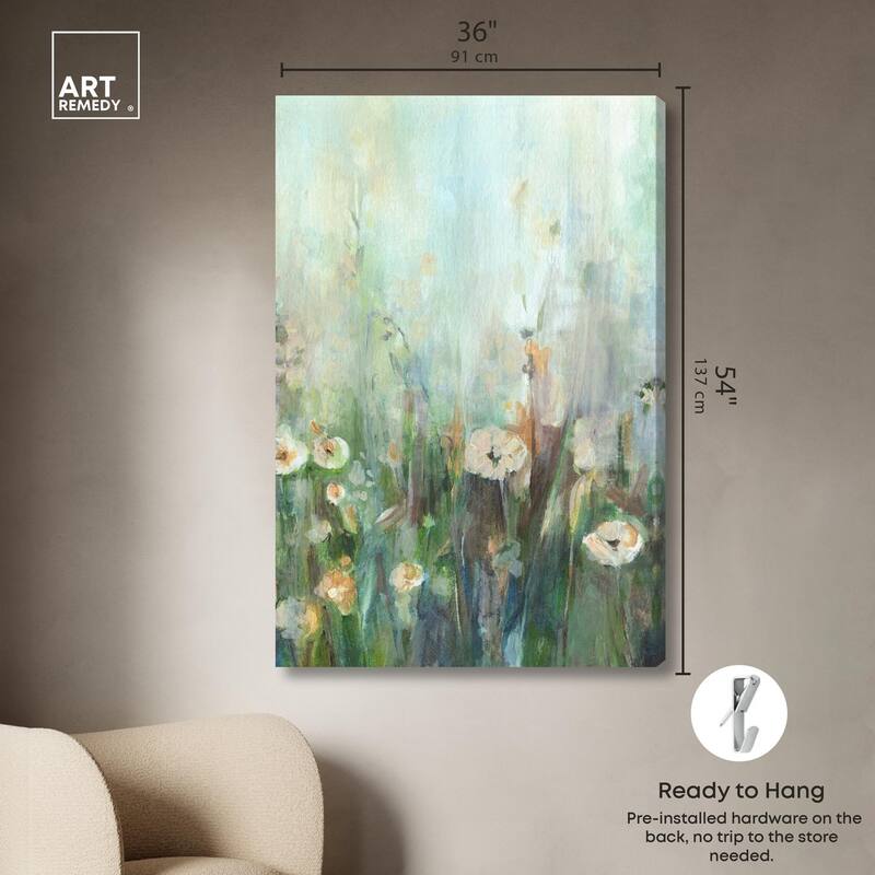 Harmony Green II Canvas by Art Remedy, Gallery Wrapped