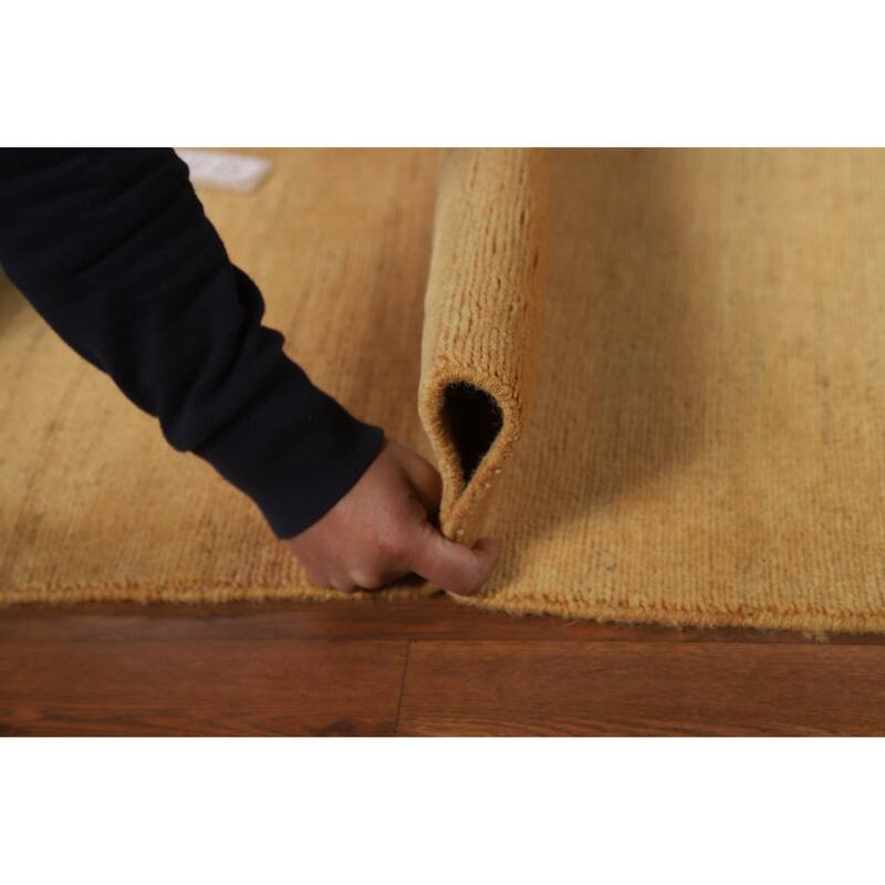 Contemporary Gabbeh Oriental Rug Handmade Modern Wool Carpet - 3'2"x 4'10"