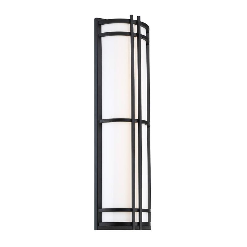 Skyscraper 12in LED Indoor or Outdoor Wall Light 2700K - 27-inch - Black-2700K