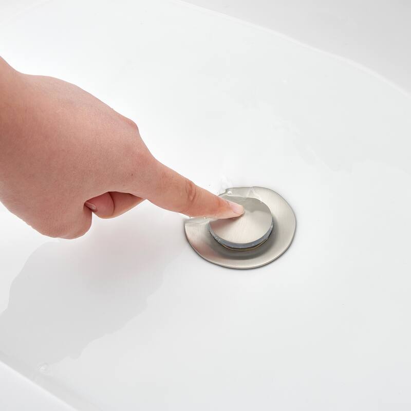 Luxier Larko 8 in. Widespread 2-Handle Bathroom Faucet with Drain