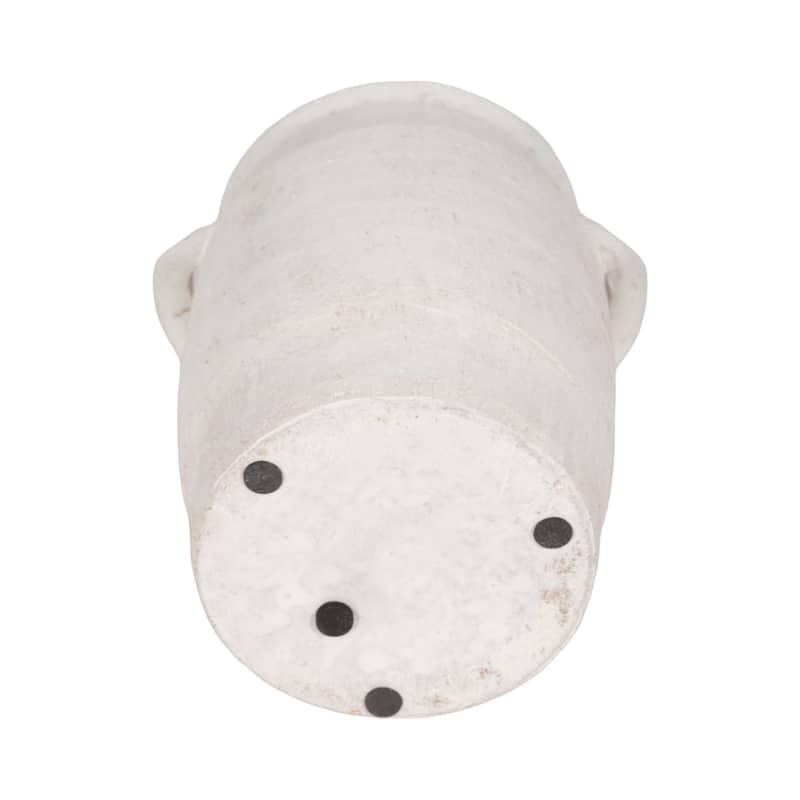 Ceramic Table Vase Rustic Handles Textured Artisan Decorative Accent