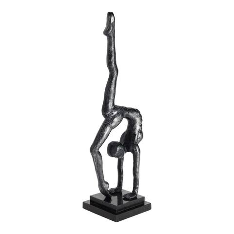 Aurelle Home Cast Aluminum Yoga Pose Statue