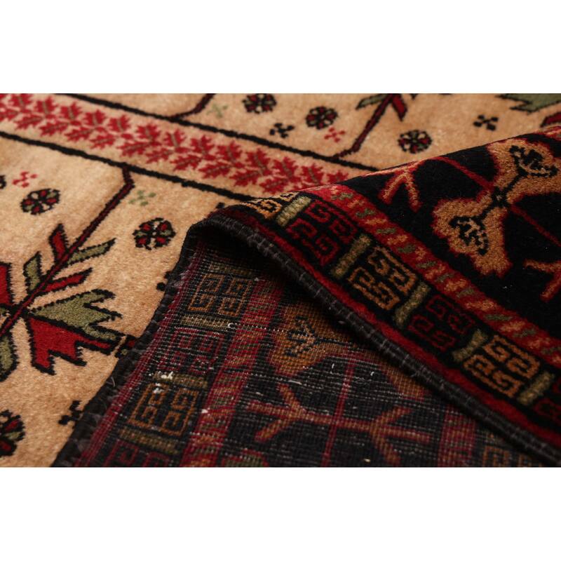 ECARPETGALLERY Hand-knotted Teimani Beige Wool Rug - 3'10 x 6'6