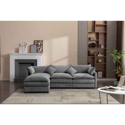 3-Seater Sofa with Ottoman