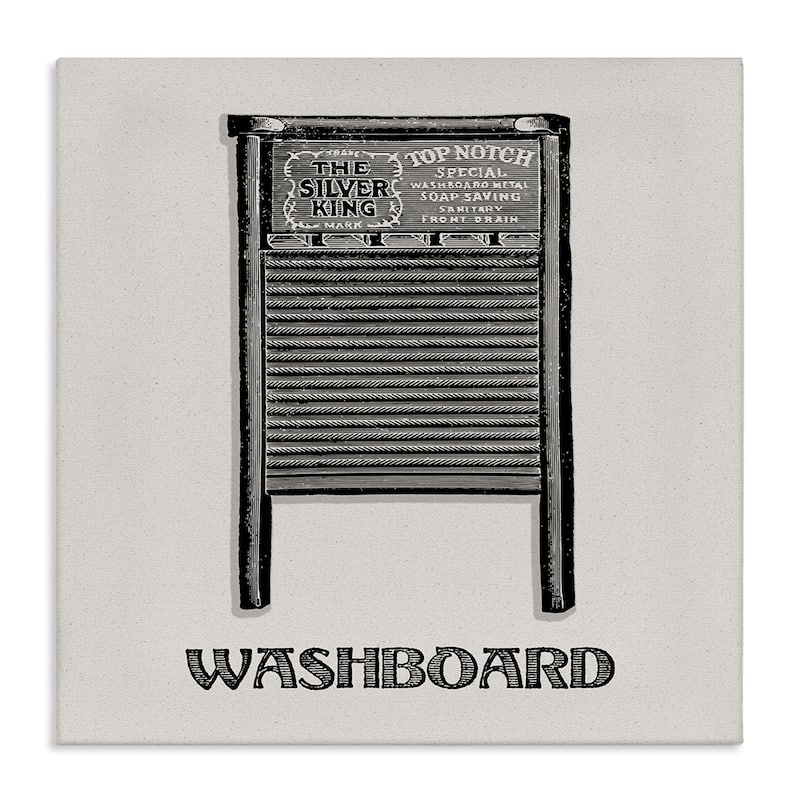 Stupell Timeless Antique Washboard Canvas Wall Art Design By Val Rhodes - 30 x 30