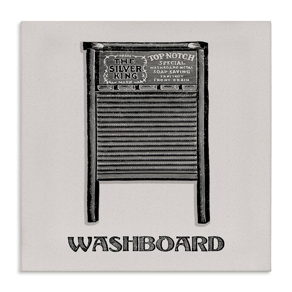 Stupell Timeless Antique Washboard Canvas Wall Art Design By Val Rhodes