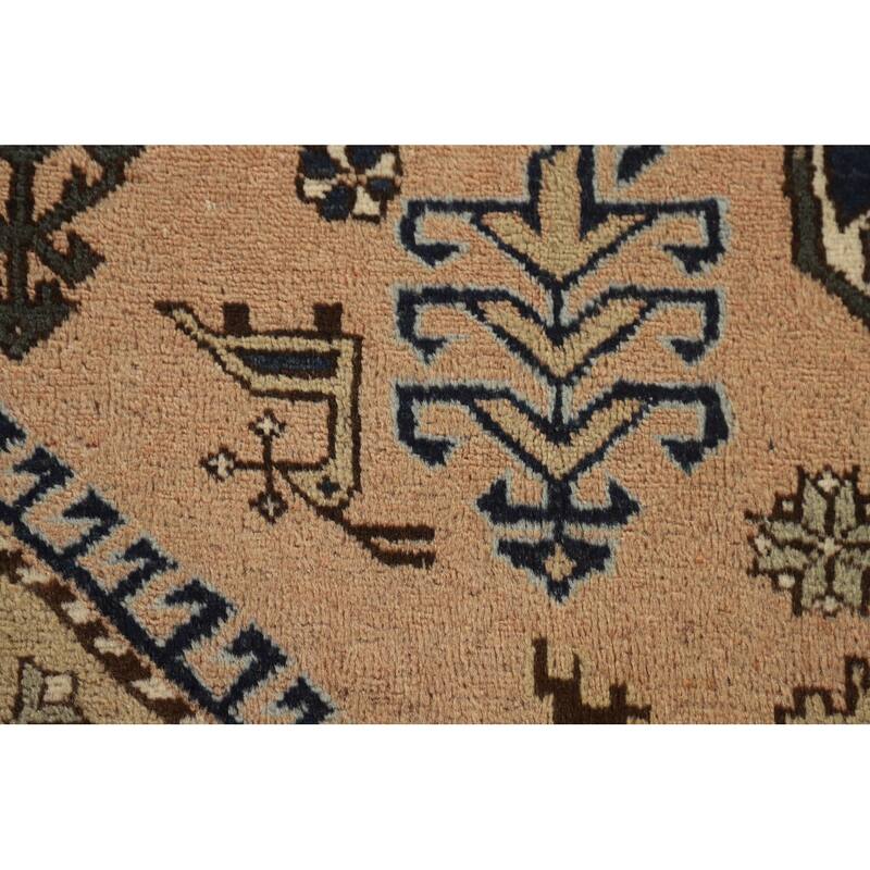Tribal Ardebil Persian Vintage Area Rug Handmade Wool Carpet - 6'7" x 10'3"