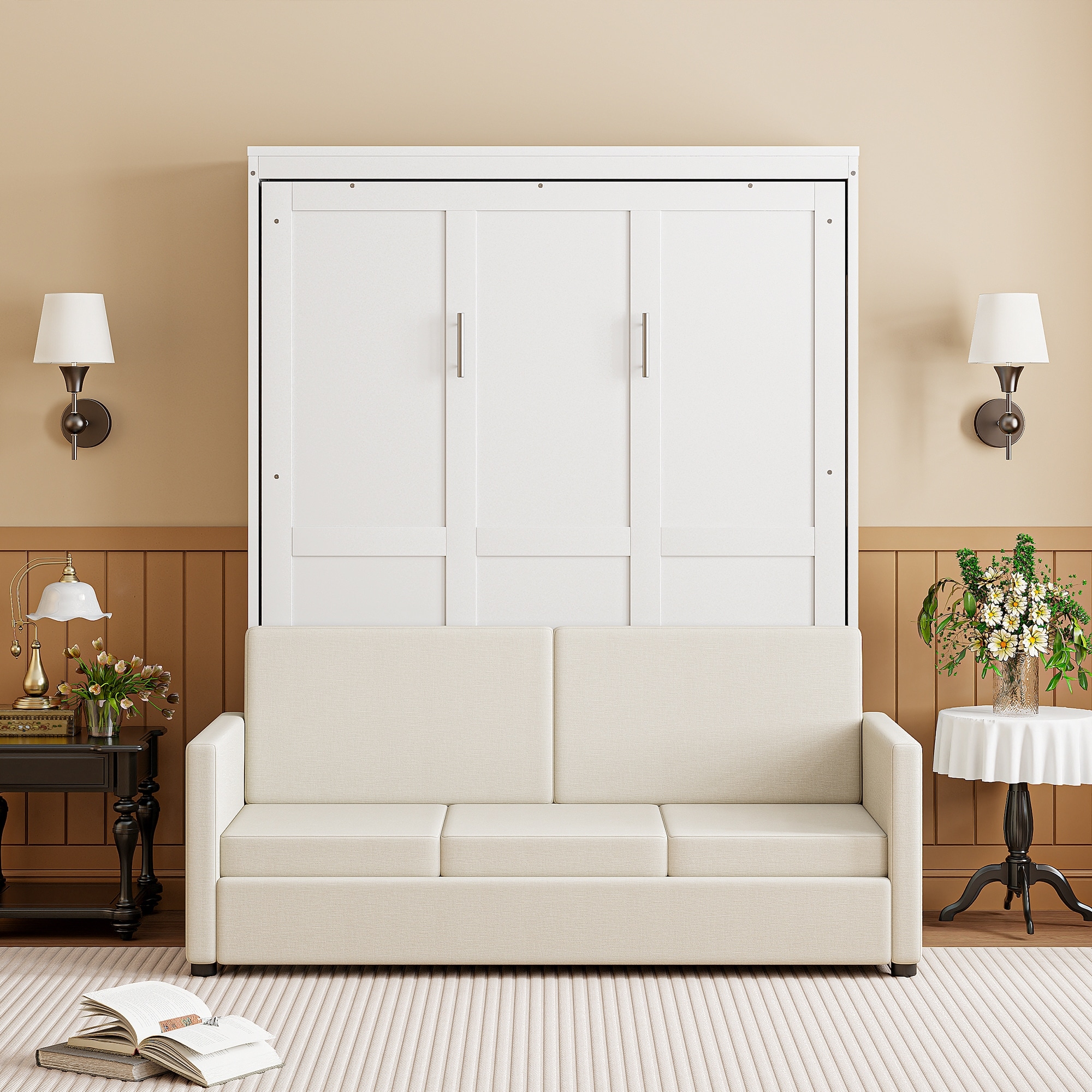 Murphy Bed Wall Bed with Sofa by Harper&Bright Designs