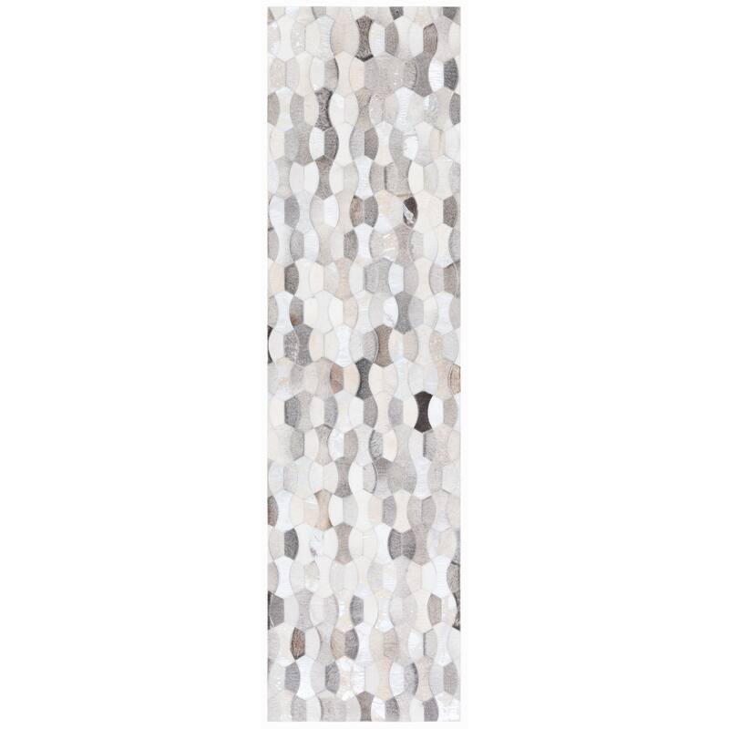 SAFAVIEH Flatweave Studio Leather Petka Modern Rug