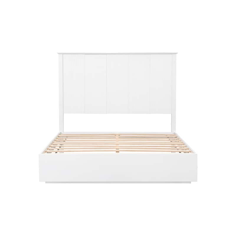 Christopher Knight Home - Brookhaven Modern Wooden Panel Bed with Vertical Slat Headboard