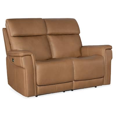 Hooker Furniture SS608-LYRA-POWER-LOVESEAT Lyra 66" Wide Leather Power