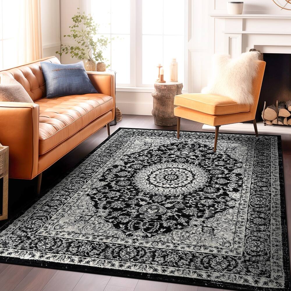 World Rug Gallery Traditional Oriental Medallion Area Rug