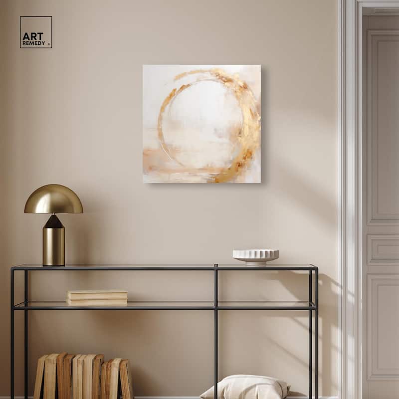 Golden Orb II Canvas by Art Remedy, Gallery Wrapped