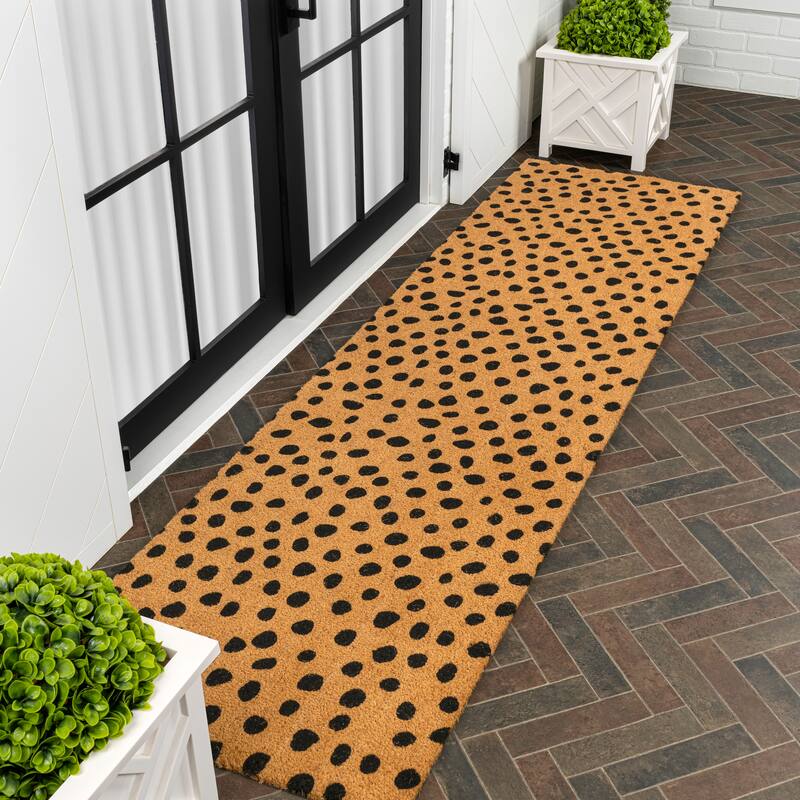 JONATHAN Y Classic Natural Coir Indoor/Outdoor Mat