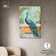 preview thumbnail 15 of 15, Elegant Peacock Bath Canvas Jungle Bathroom Art by Art Remedy