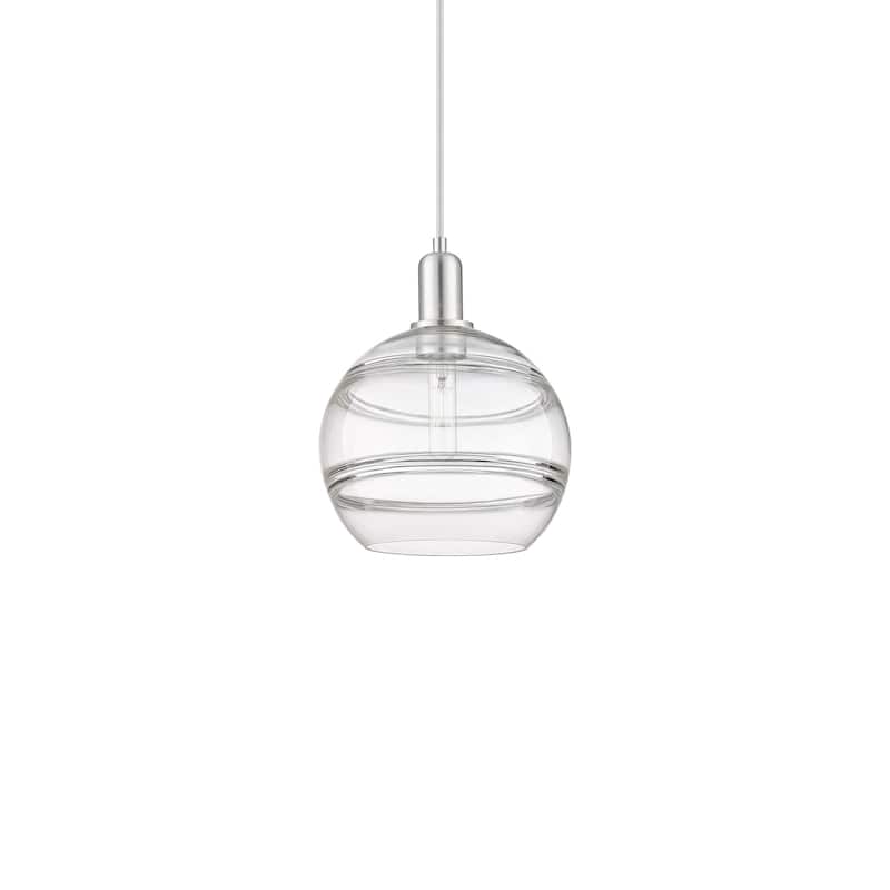 Innovations Lighting 716-1P-13-10 Rochester Pendant Rochester 10" Wide - Brushed Satin Nickel / Clear