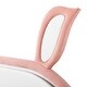 preview thumbnail 12 of 24, Full Size Upholstered Platform Bed with Trundle, 3 Drawers, Rabbit-Shaped Headboard, and LED Lights, Pink